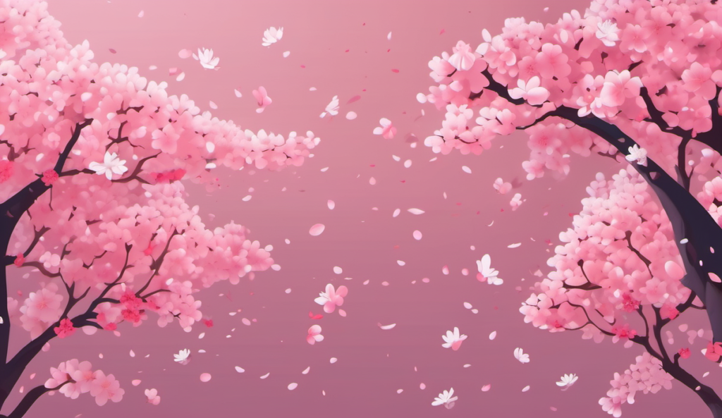 桜の下、世界の流れが止まる