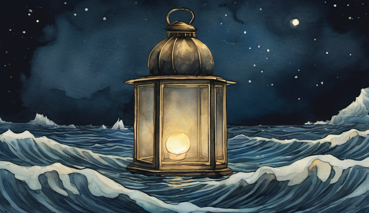 灯りが海を忘れた夜に 挿絵