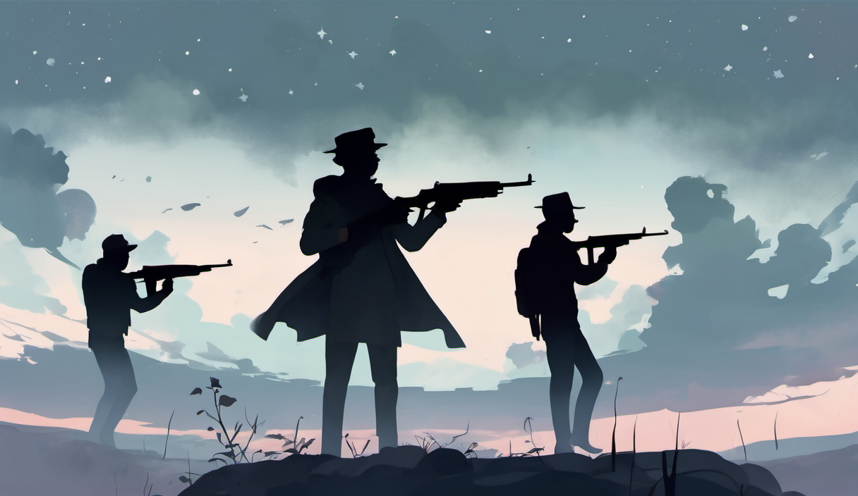 槍は、まだ空のどこかにある 挿絵