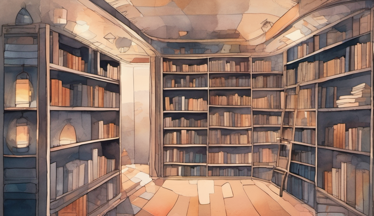 当たらない明日の書棚 挿絵