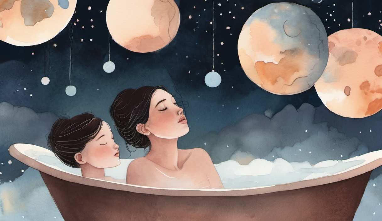 湯船に浮かぶ世界の夜 挿絵