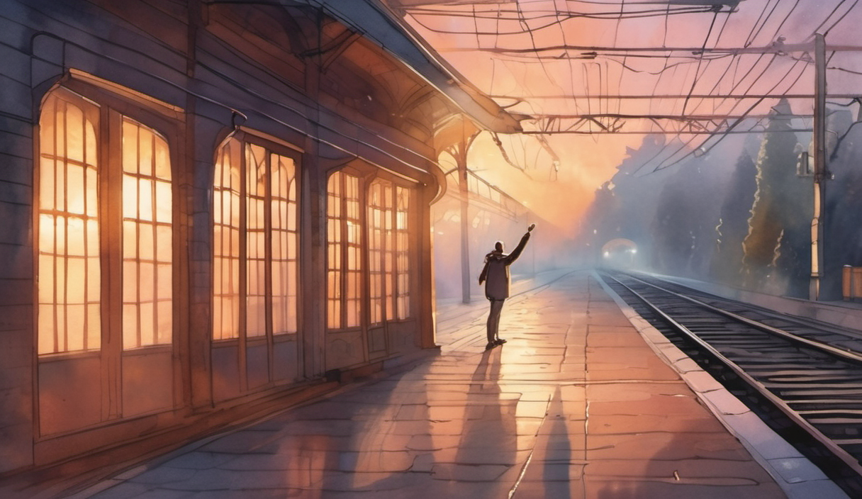 終着駅で、母の体温を拾う 挿絵