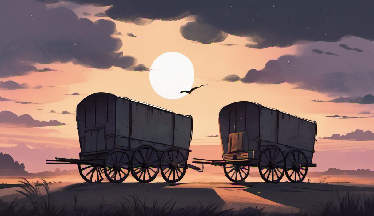 三位の貨車は夜を待つ 挿絵